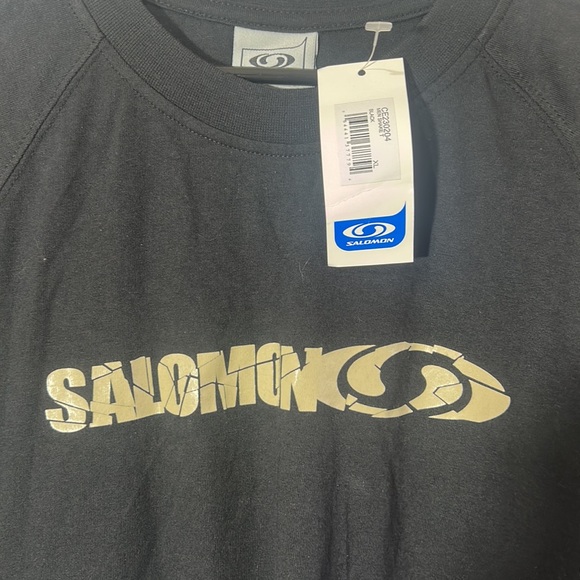 NWT SALOMON SPORTS BLACK T SHIRT SHORT SLEEVES IN SIZE XL - Picture 5 of 5